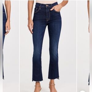 MOTHER The Insider Crop Step Fray Jeans off limits size 27